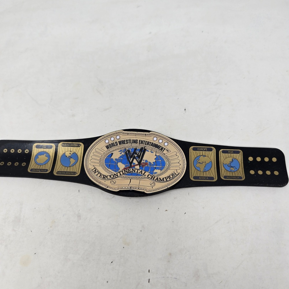 WWE Intercontinental Champion Toy Wrestling Belt Black Gold Blue UL25118‎